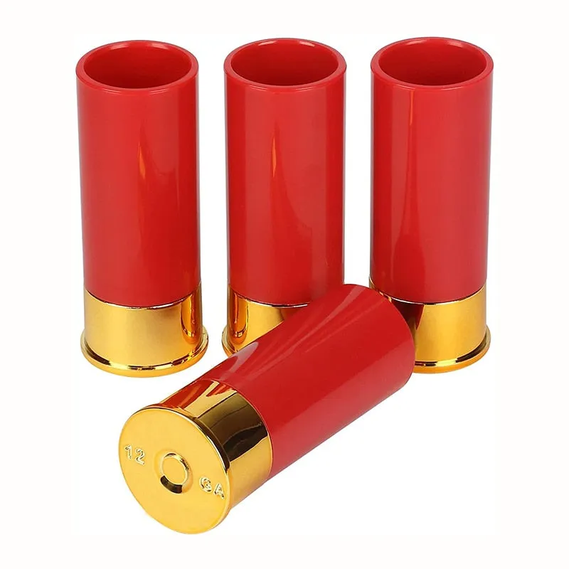 12 Gauge Shotgun Shell Shot Glasses Set