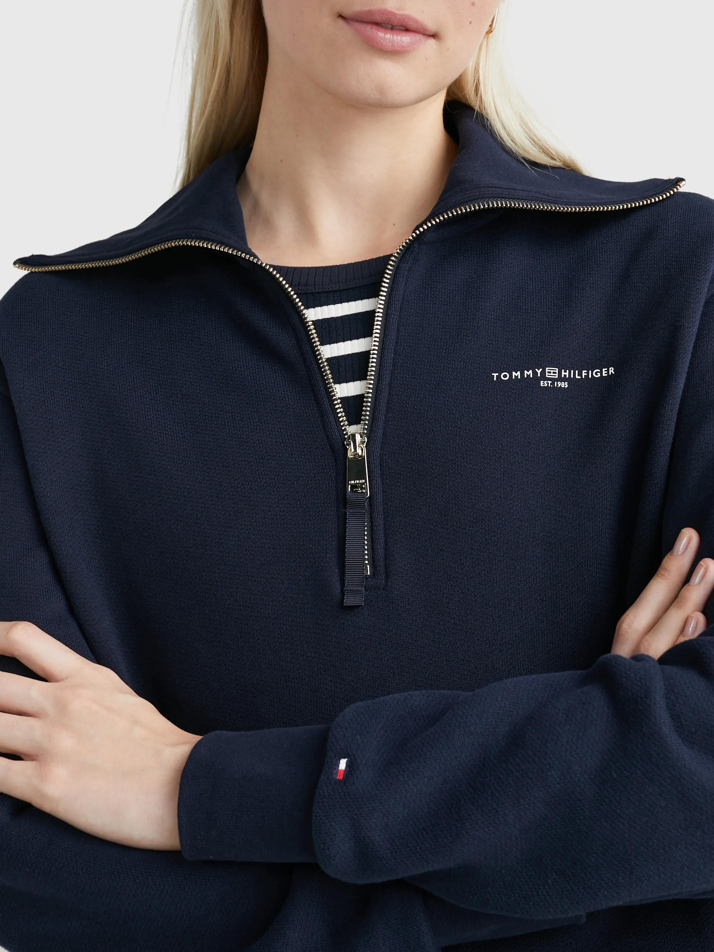 1985 Collection Logo Half-Zip Jumper | Sweatshirts & Hoodies | Tommy Hilfiger