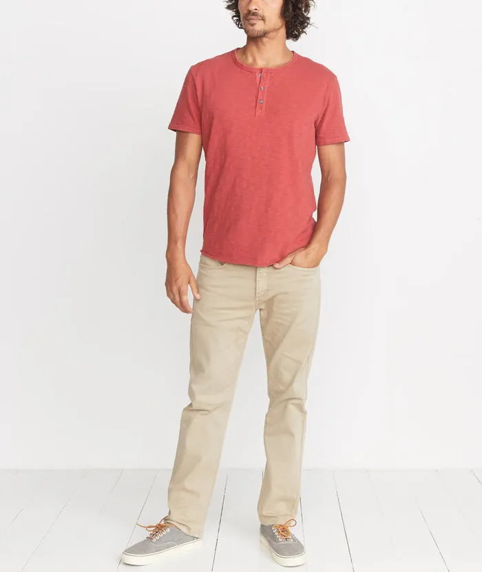 5 Pocket Straight Fit Pant in Light Khaki