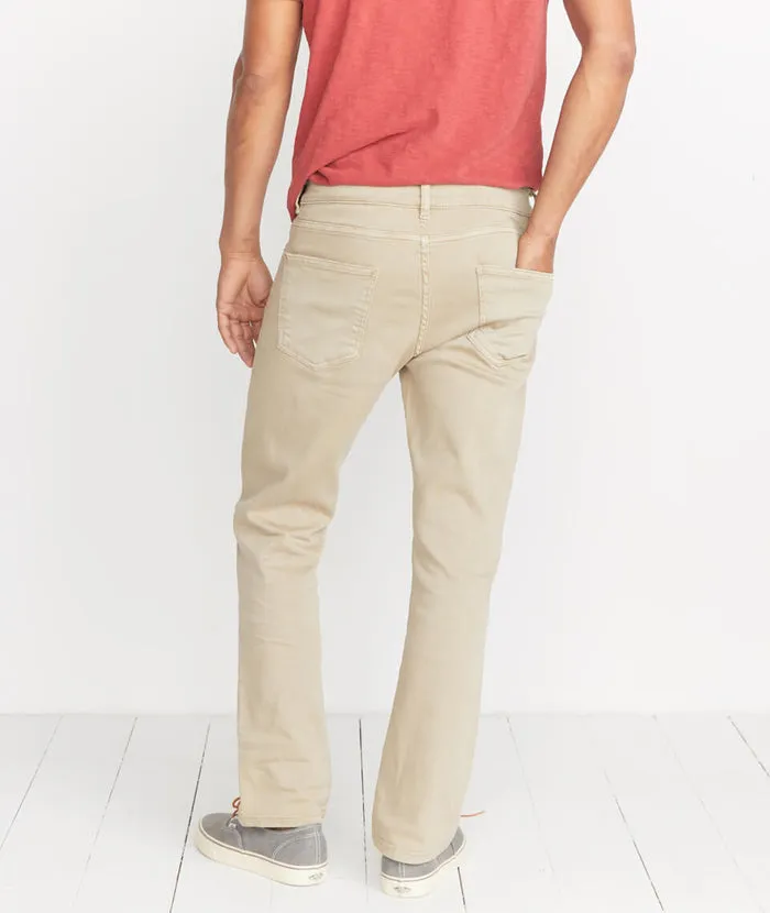 5 Pocket Straight Fit Pant in Light Khaki