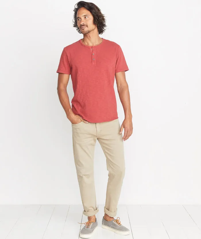 5 Pocket Straight Fit Pant in Light Khaki