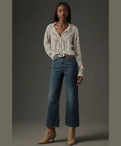 7 For All Mankind Alexa High-Rise Crop Wide-Leg Jeans