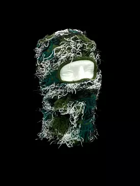 Access FUZZY BALACLAVA FACE MASK (GREEN CAMO)