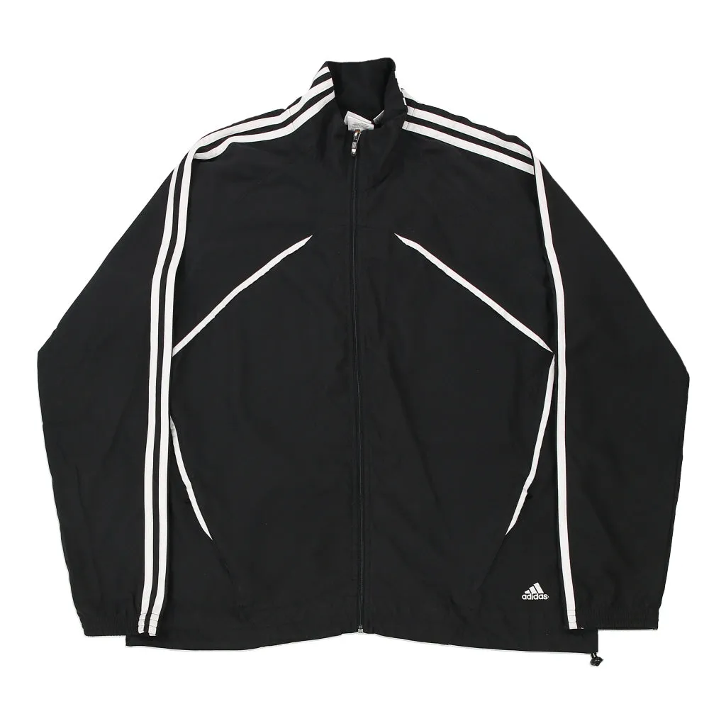 Adidas Jacket - Large Black Polyester Blend