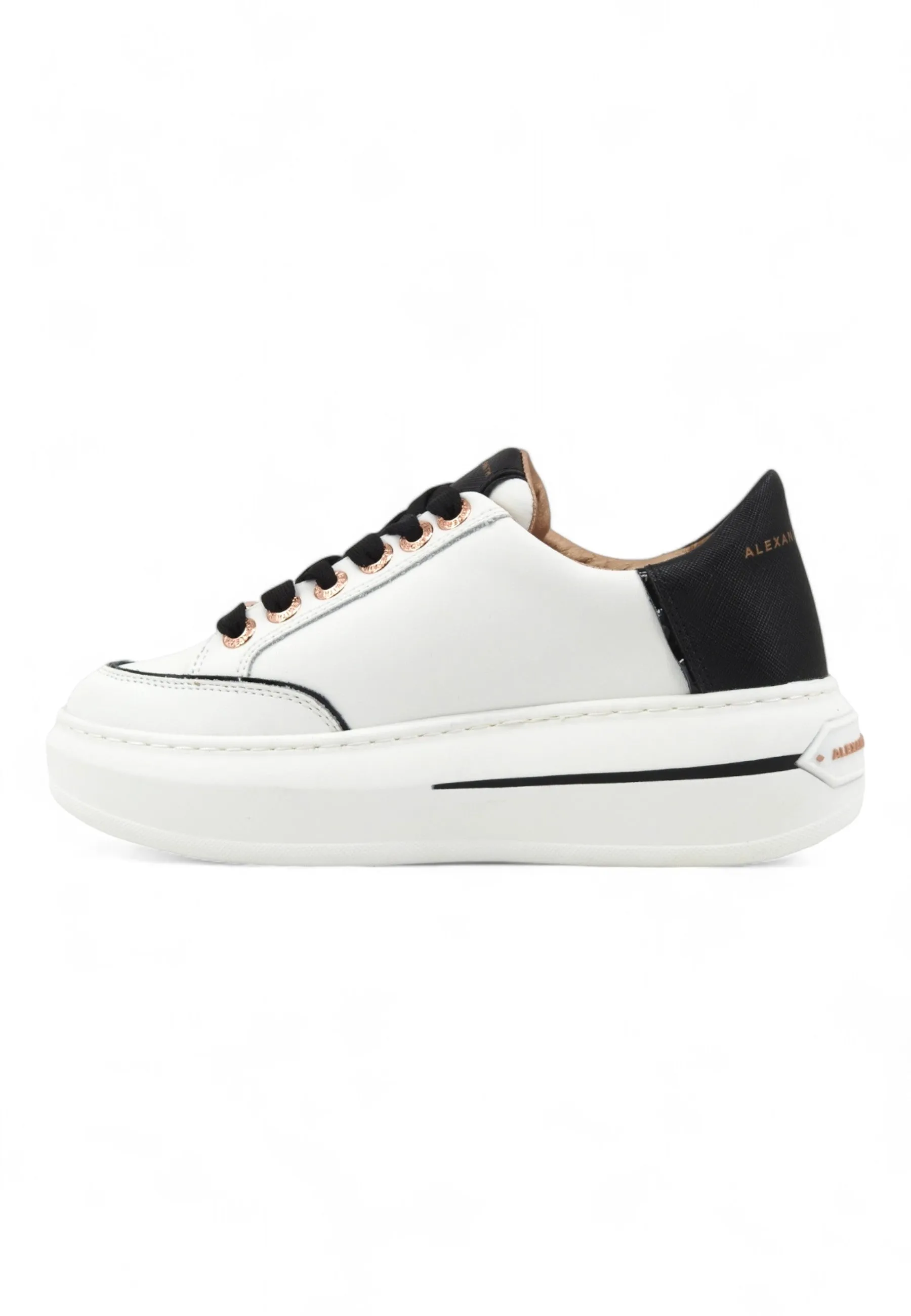 ALEXANDER SMITH Lancaster Sneaker Donna White Black LSW1806