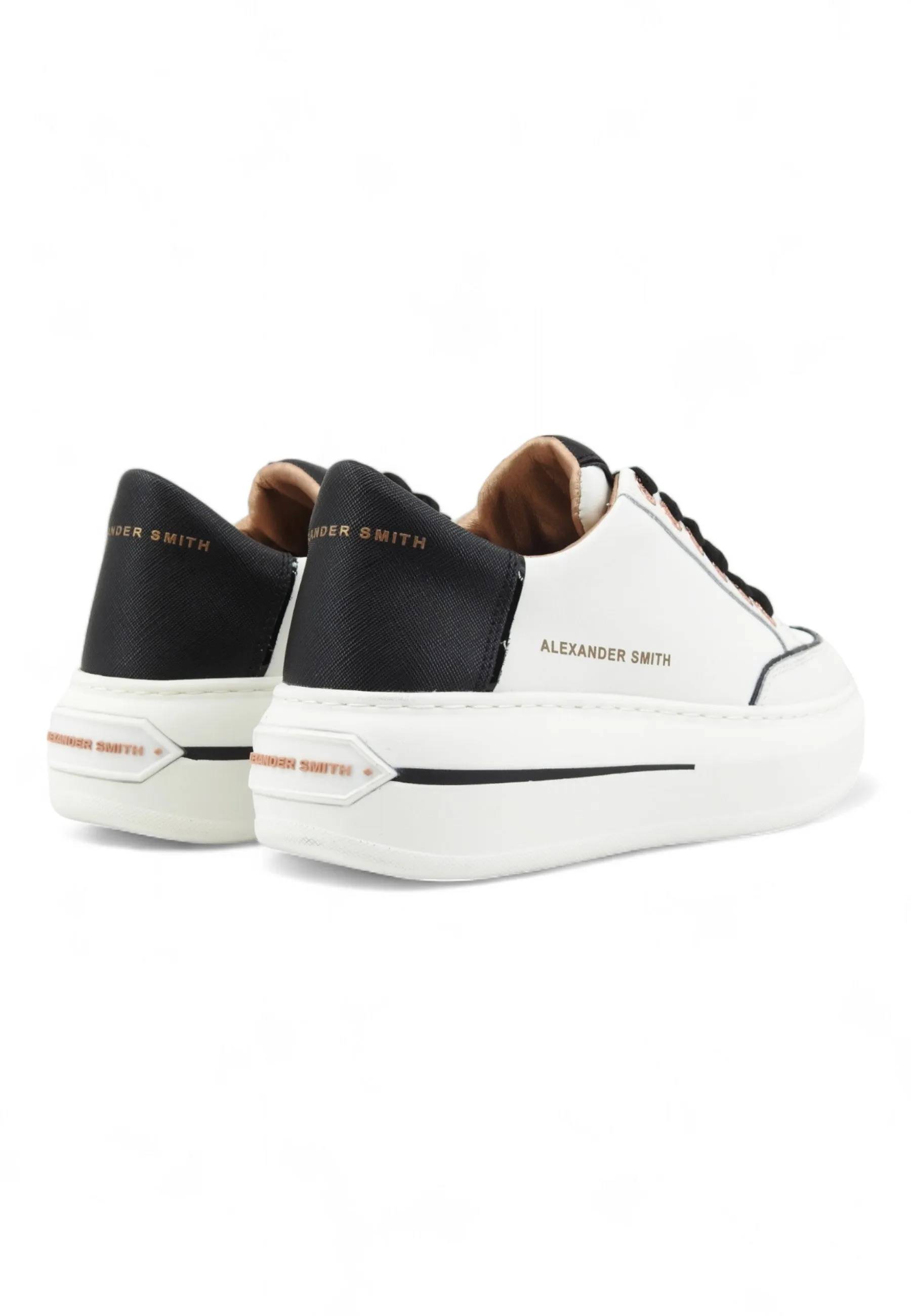 ALEXANDER SMITH Lancaster Sneaker Donna White Black LSW1806