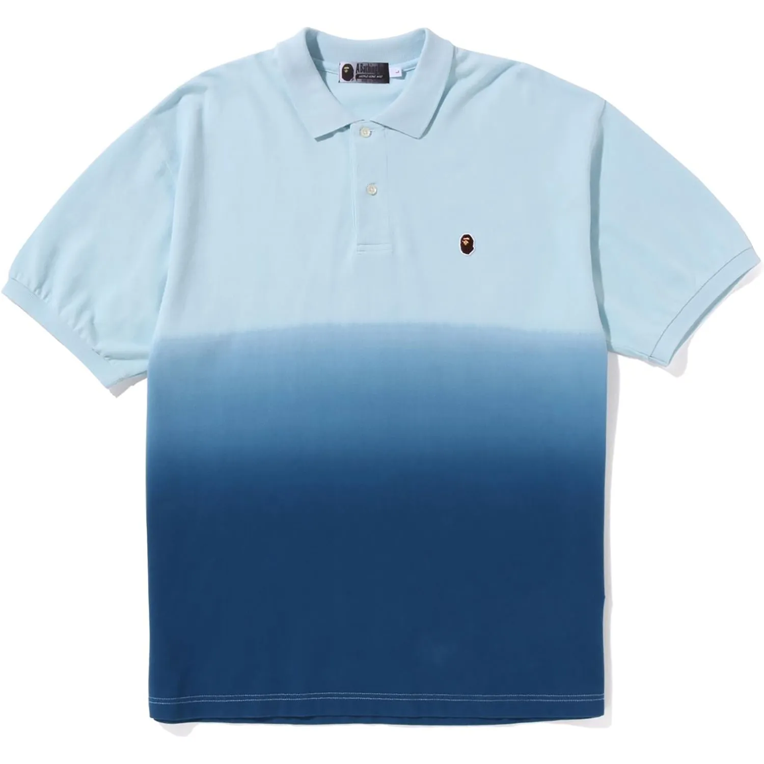 APE HEAD ONE POINT GRADATION RELAXED FIT POLO MENS