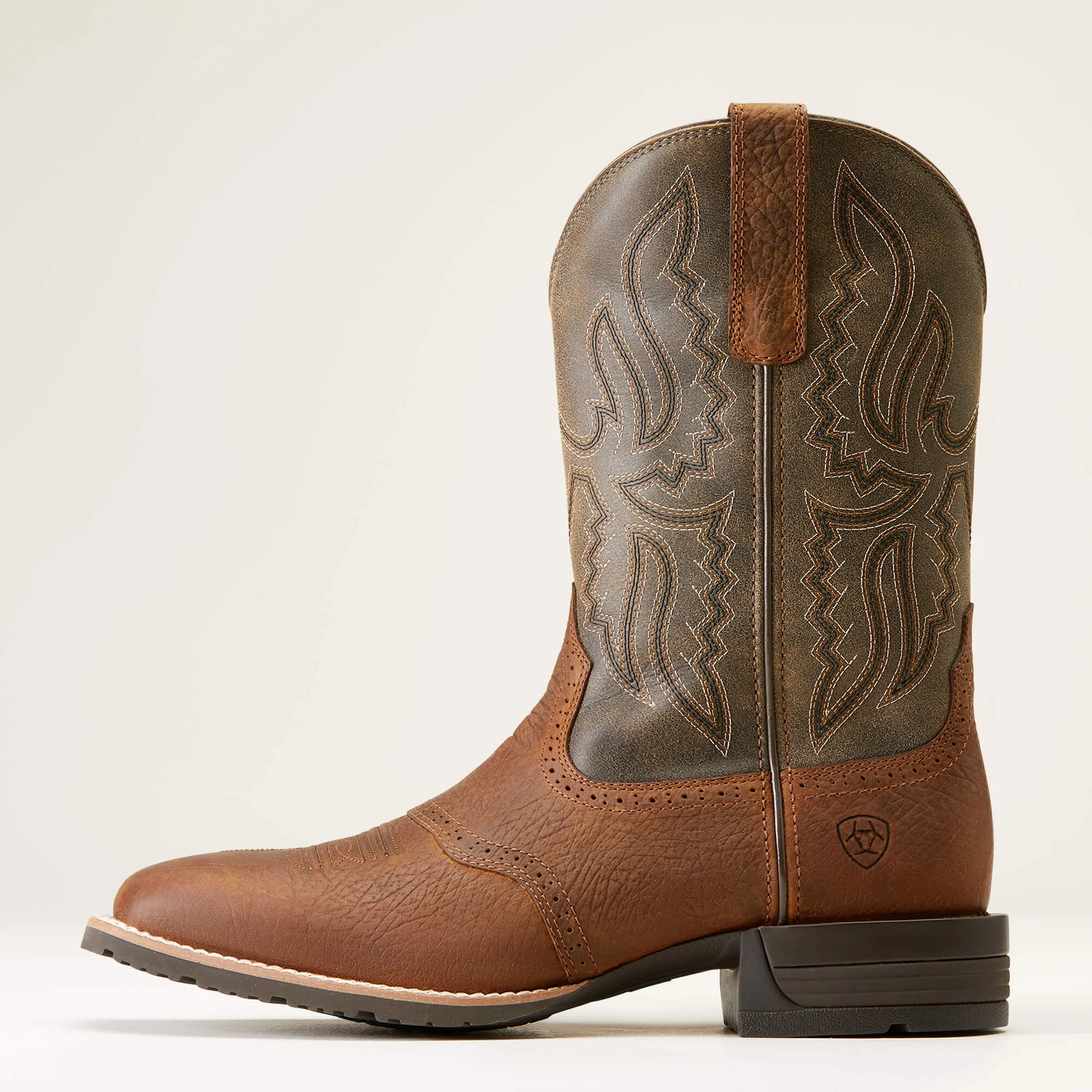 Ariat Men's Hybrid Ranchway Western Boot (Earth/Arizona Brown)