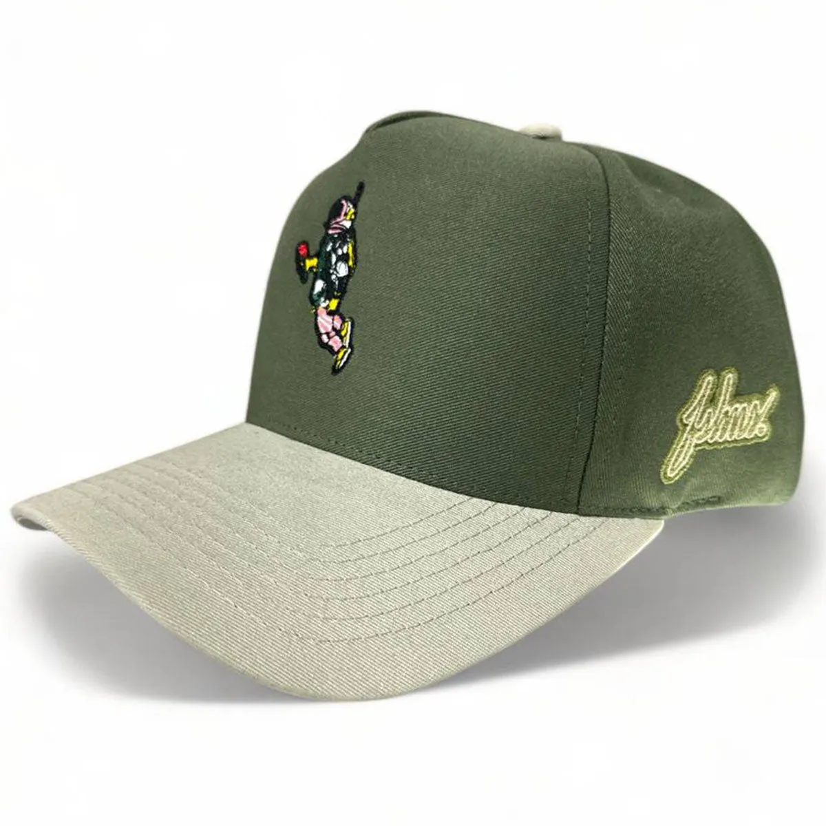 Astro Rose Snapback Hat (Olive)