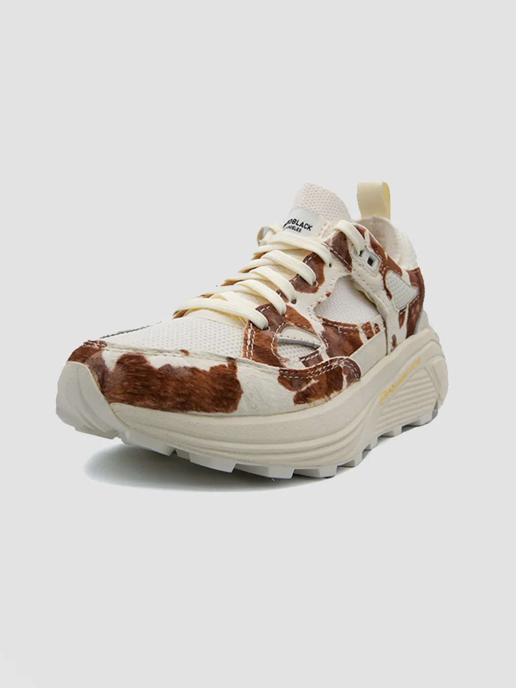 Aura Ponyhair Sneaker - Brown Cow