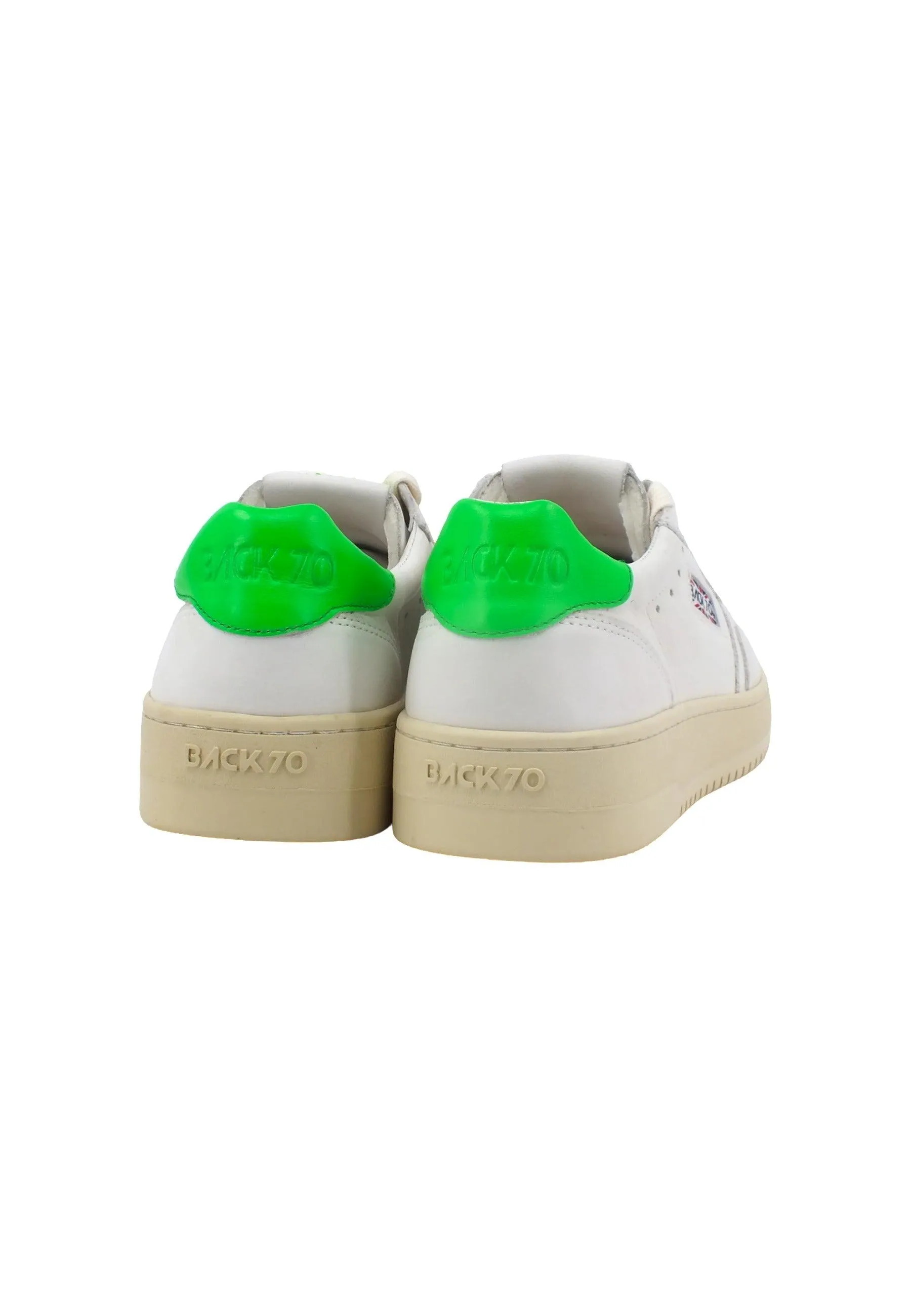 BACK70 Sneaker Donna White Flune Green 108001