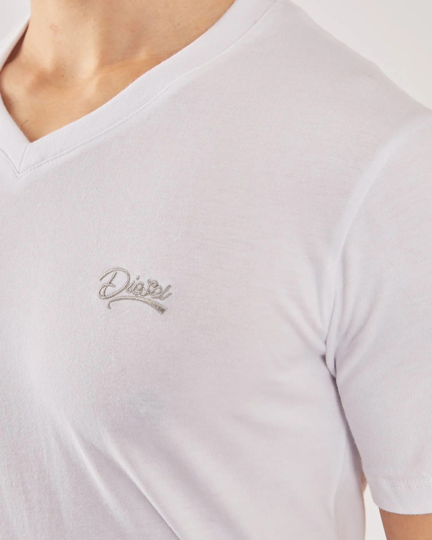 Basic Oakley V Neck Tee Optic White