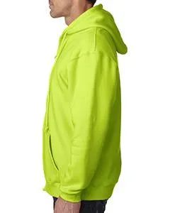 Bayside Adult Hooded Full-Zip Fleece BA900 Lime Green