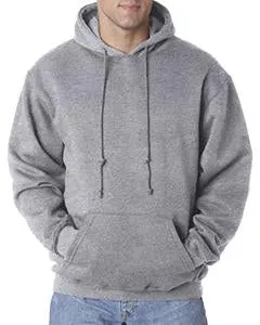 Bayside Adult Hooded Pullover Fleece BA960 Dark Ash