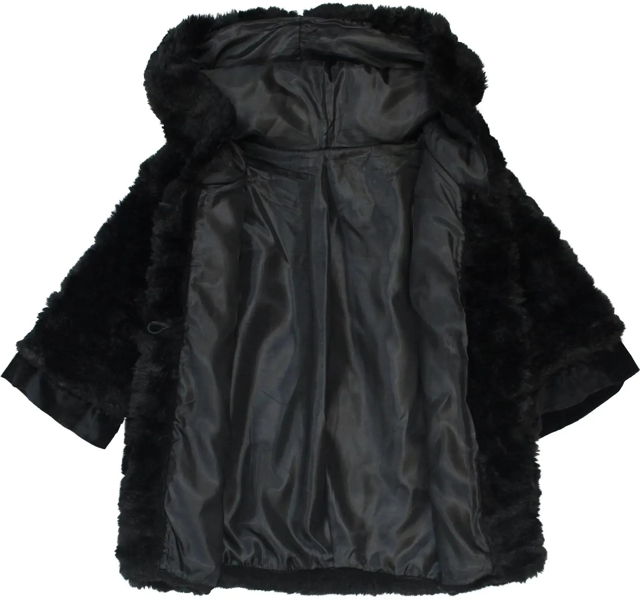 Black Faux Fur Coat | ThriftTale