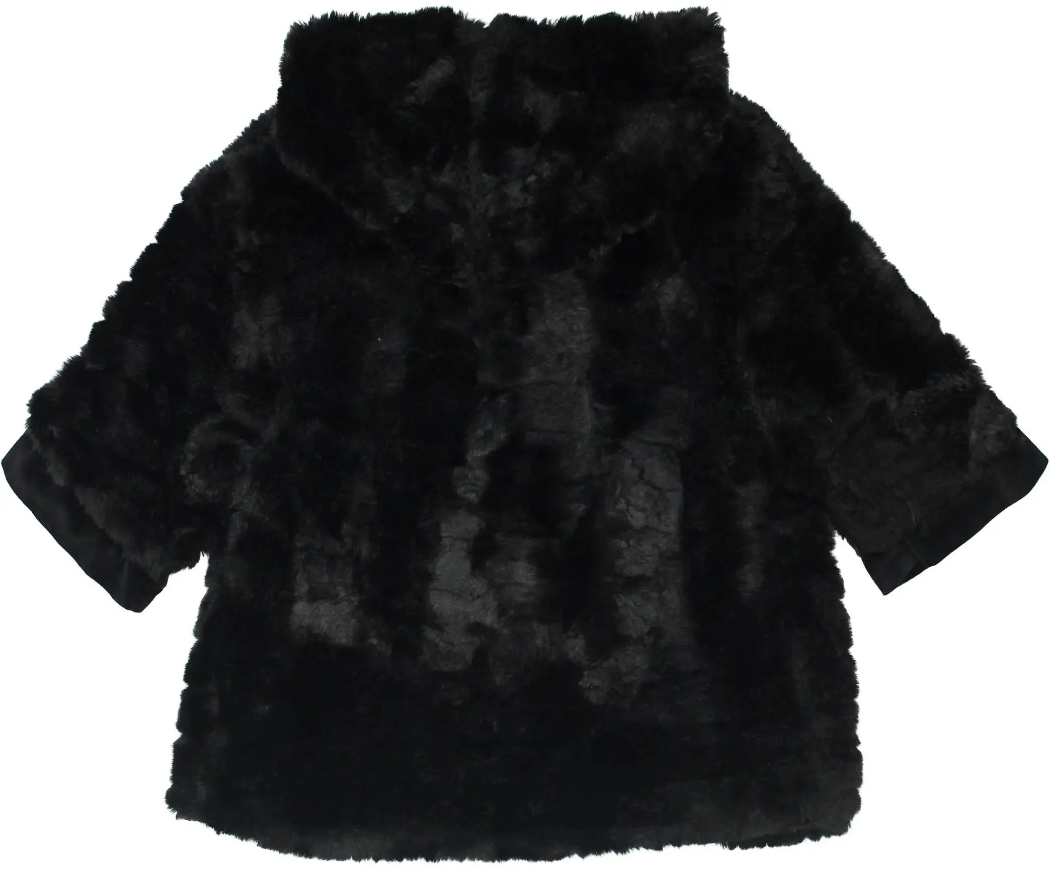 Black Faux Fur Coat | ThriftTale