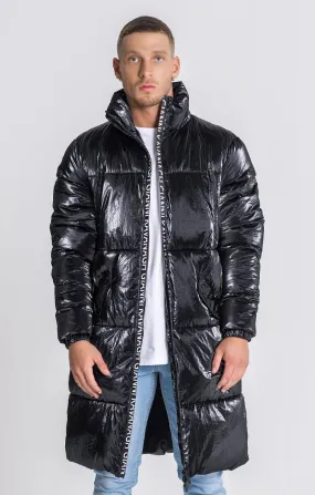 Black Wonderlust Puffer Coat