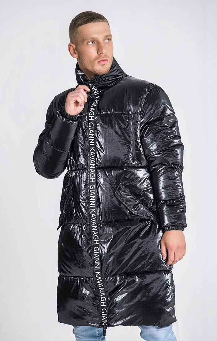 Black Wonderlust Puffer Coat