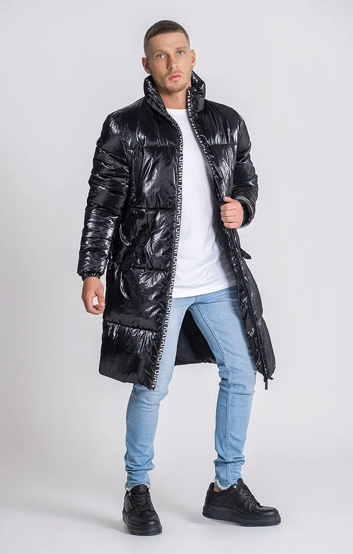 Black Wonderlust Puffer Coat