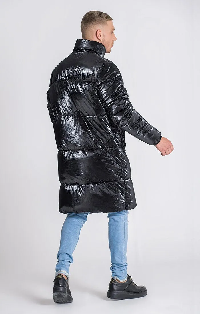 Black Wonderlust Puffer Coat