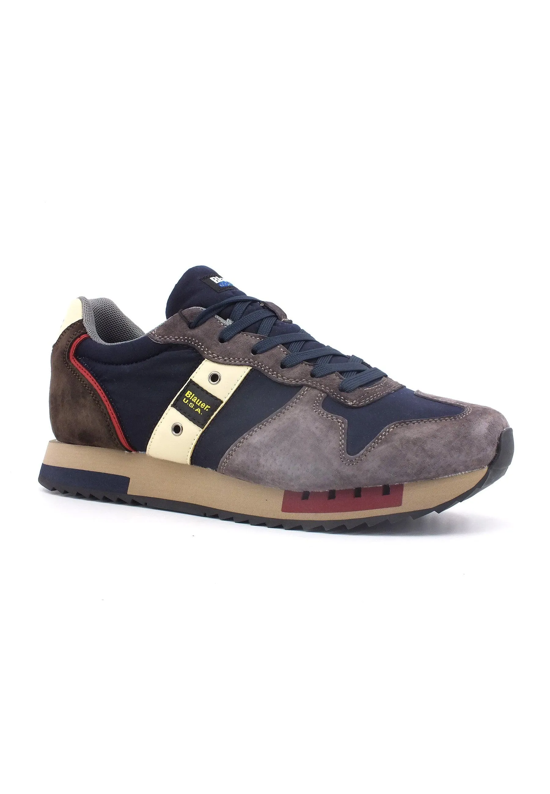 BLAUER Queens 01 Sneaker Uomo Navy Dark Brown F3QUEENS01