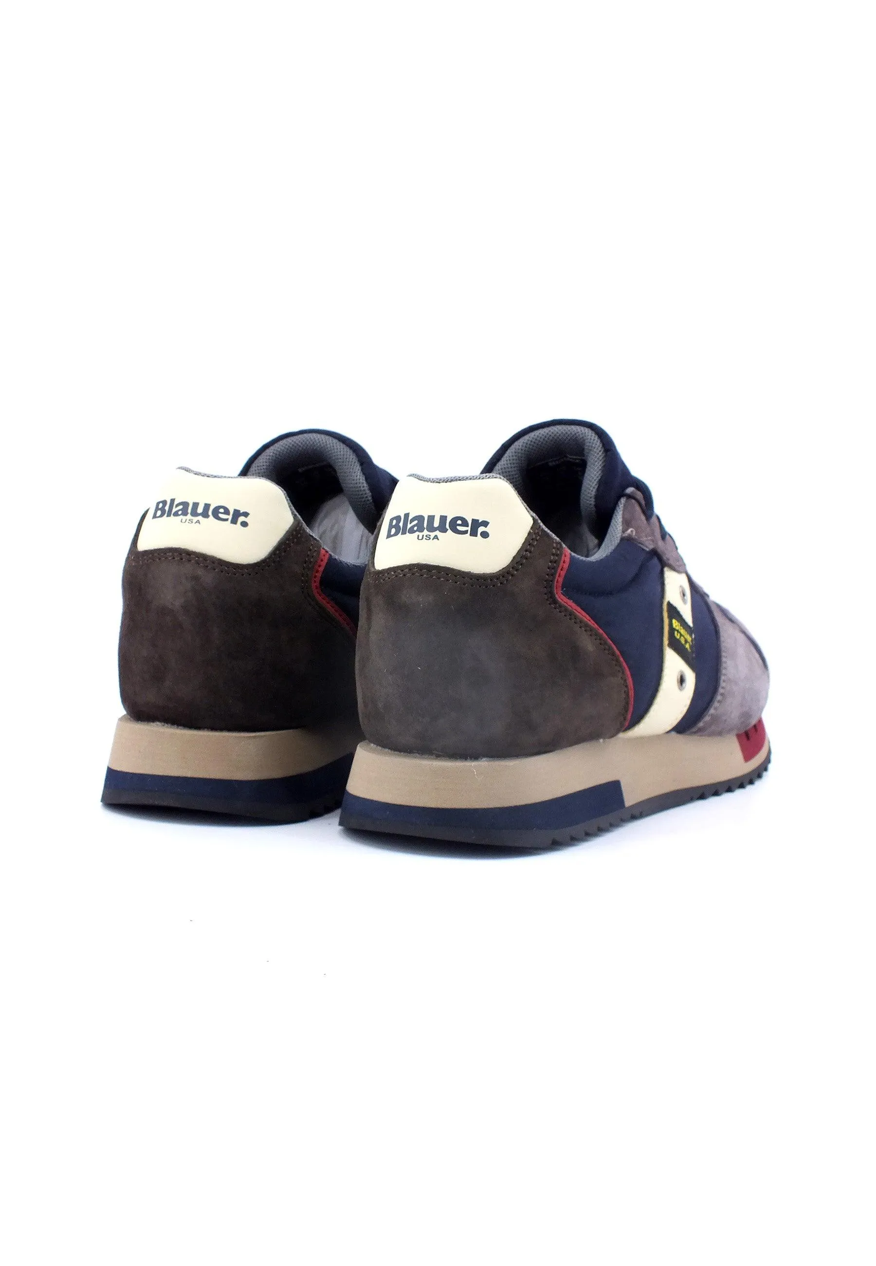 BLAUER Queens 01 Sneaker Uomo Navy Dark Brown F3QUEENS01