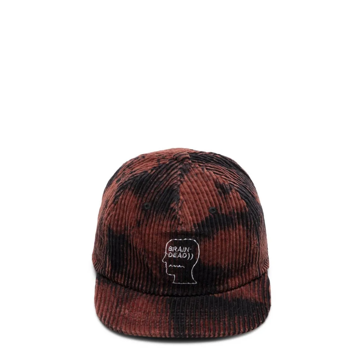 BLEACHED CORD LOGO HEAD HAT Black