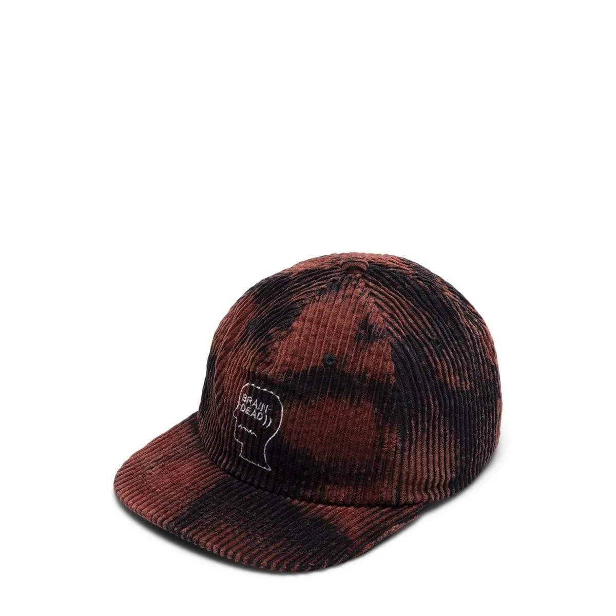 BLEACHED CORD LOGO HEAD HAT Black