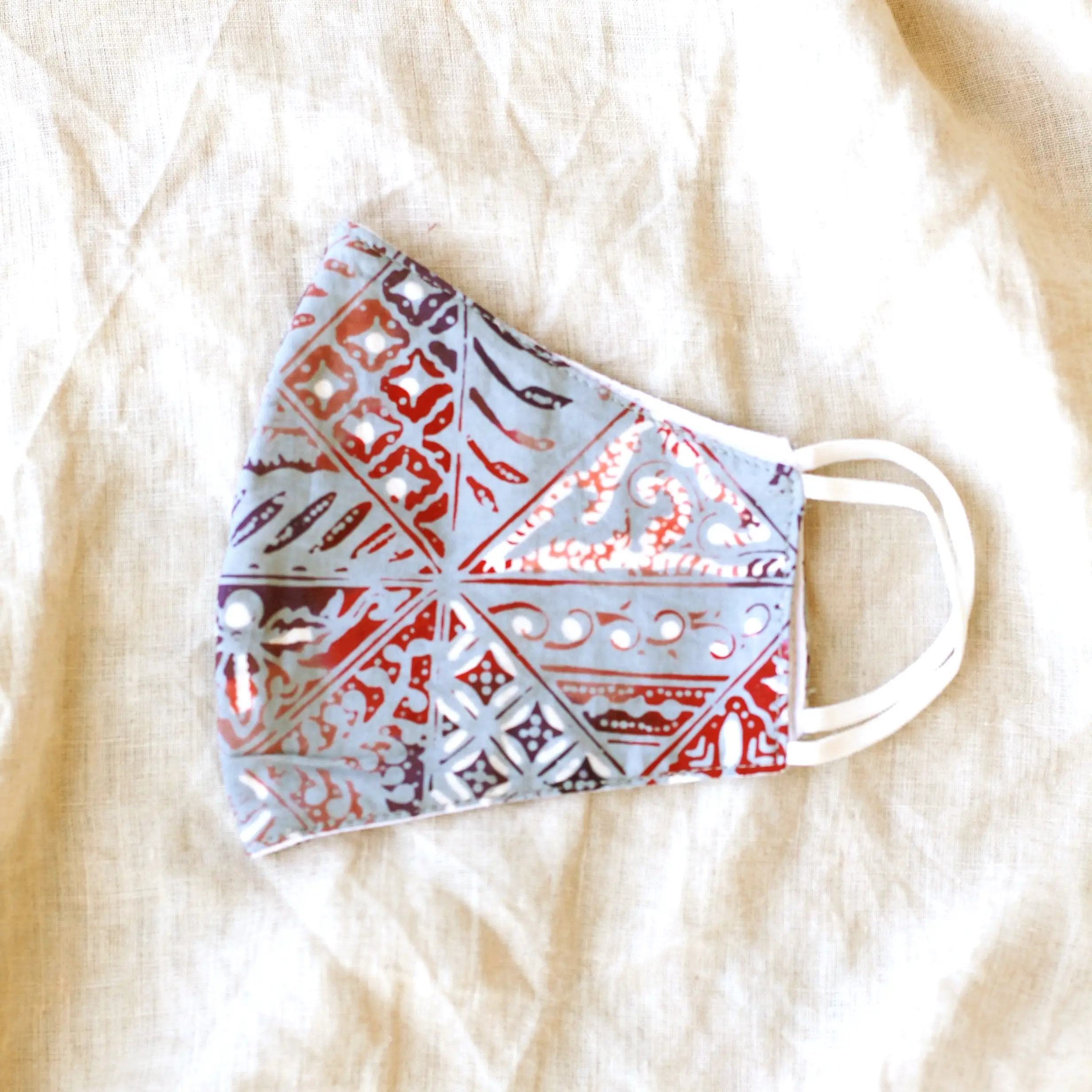 BLUE JAVA 3-Ply Batik Face Mask With Waterproof Filter