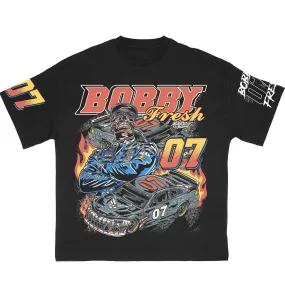 Bobby Fresh Racing Black Front and Back Tee