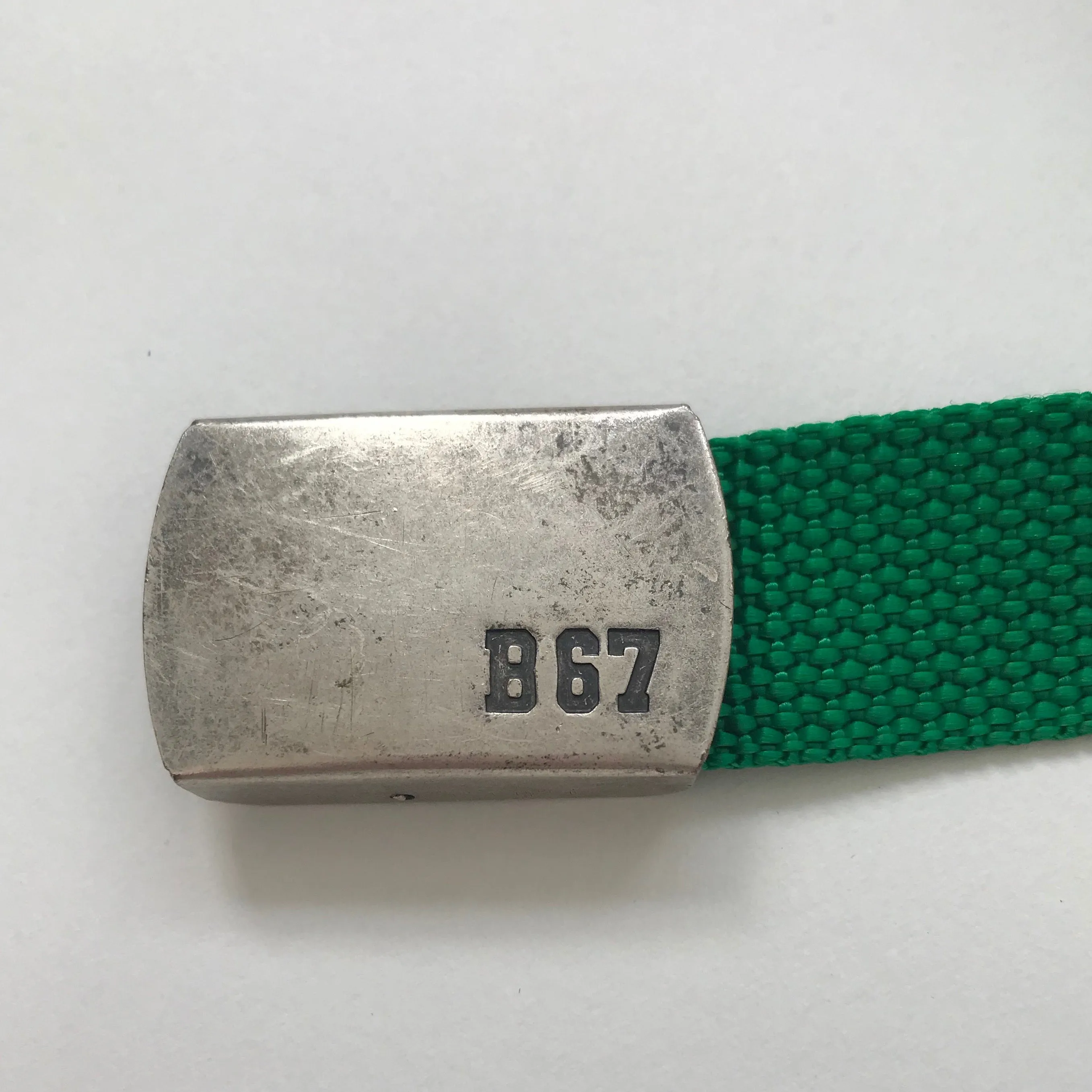 Bonpoint Green Canvas Belt: 6-8 Years