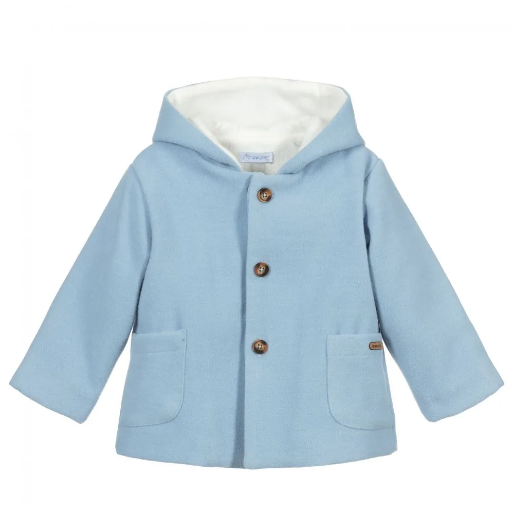 Boys Blue Hooded Coat