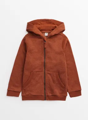 Buy Brown Zip Through Hoodie 7 years | Jumpers and hoodies | Tu