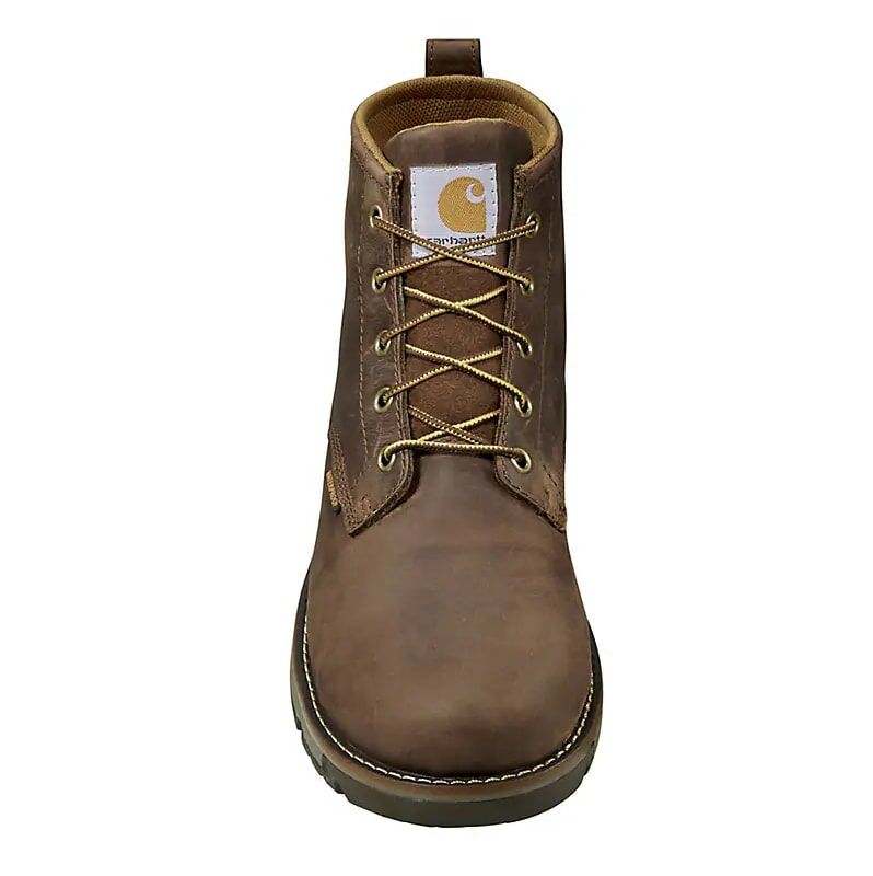 Carhartt Men's Millbrook Waterproof Steel Toe Wedge Boot in Dark Brown