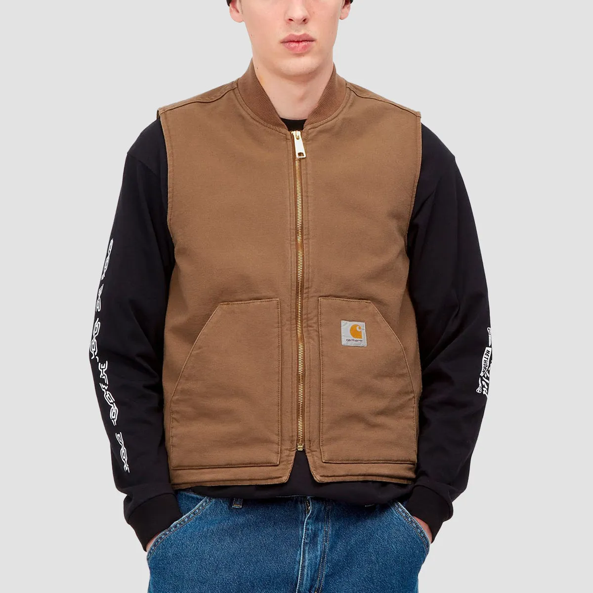 Carhartt WIP Classic Vest Jacket Hamilton Brown Rigid