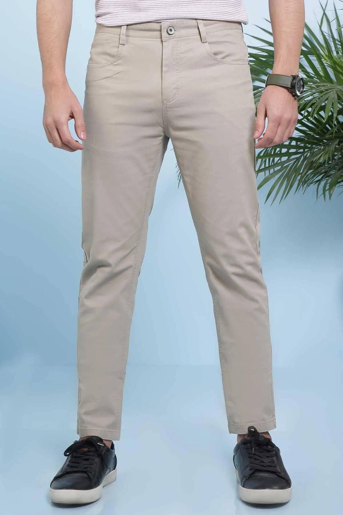 CASUAL PANT 5 POCKET LIGHT BROWN