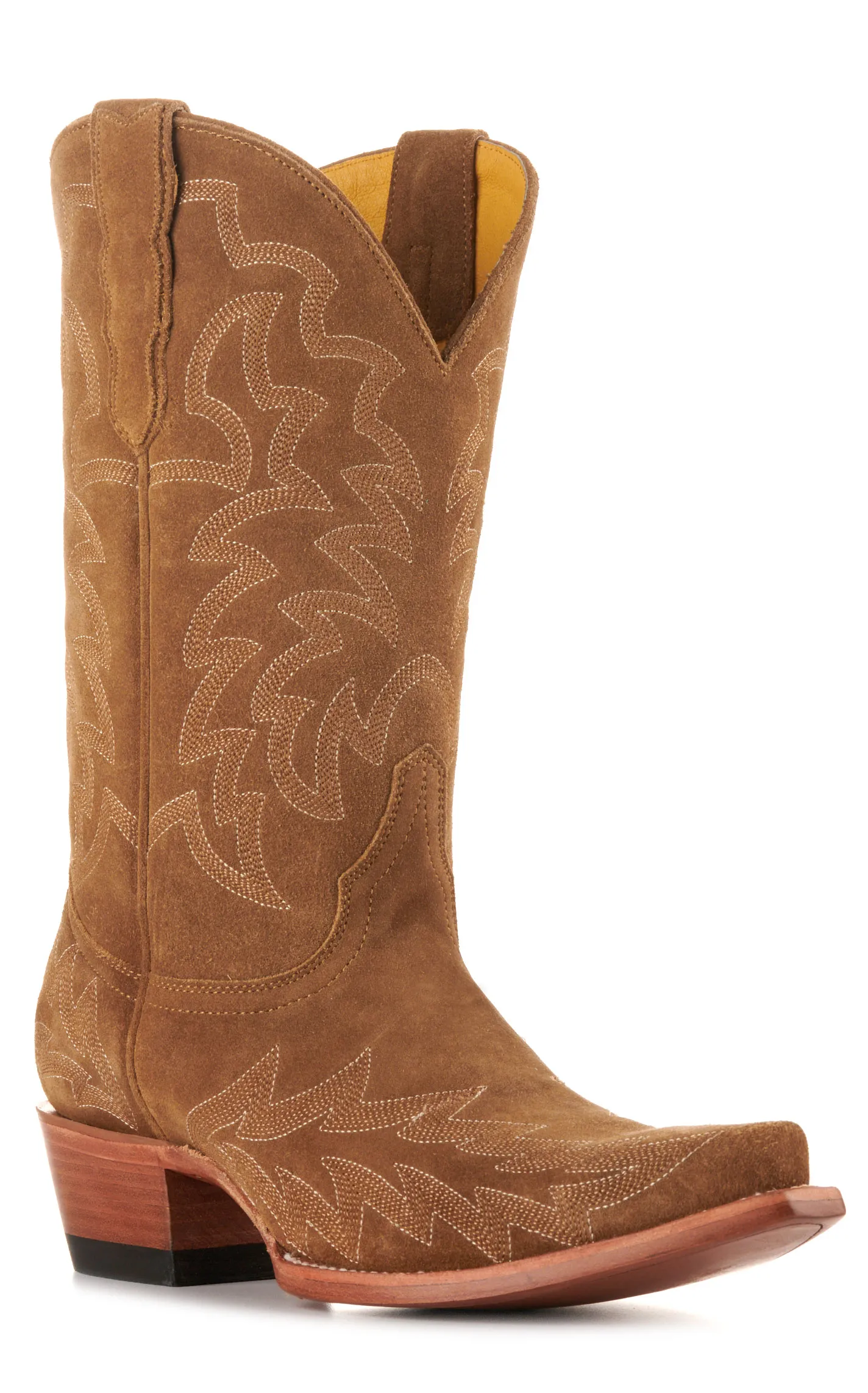 Cavender's Women's Sand Suede Snip Toe Cowboy Boots