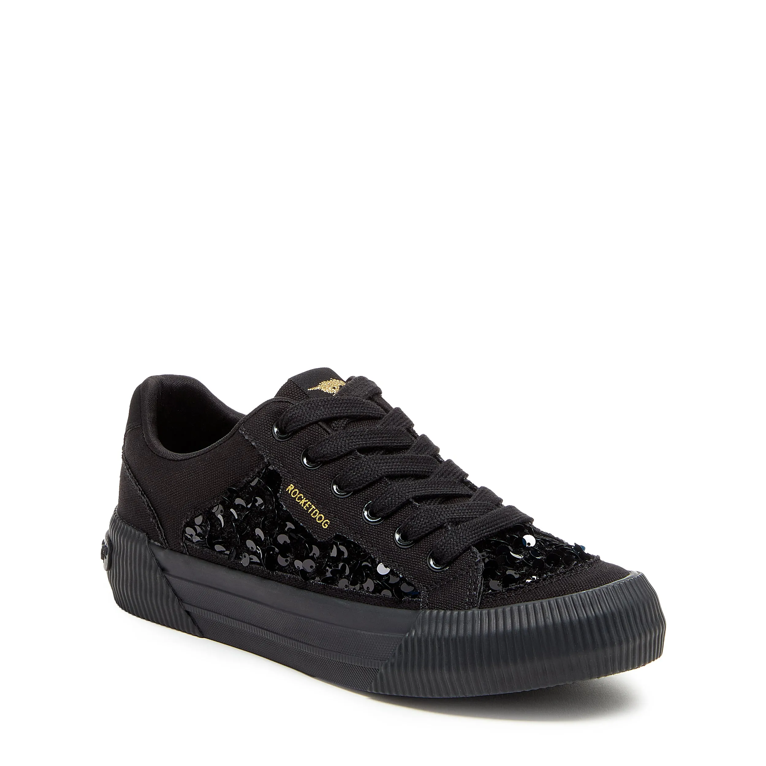 Cheery Black Sequin Sneaker