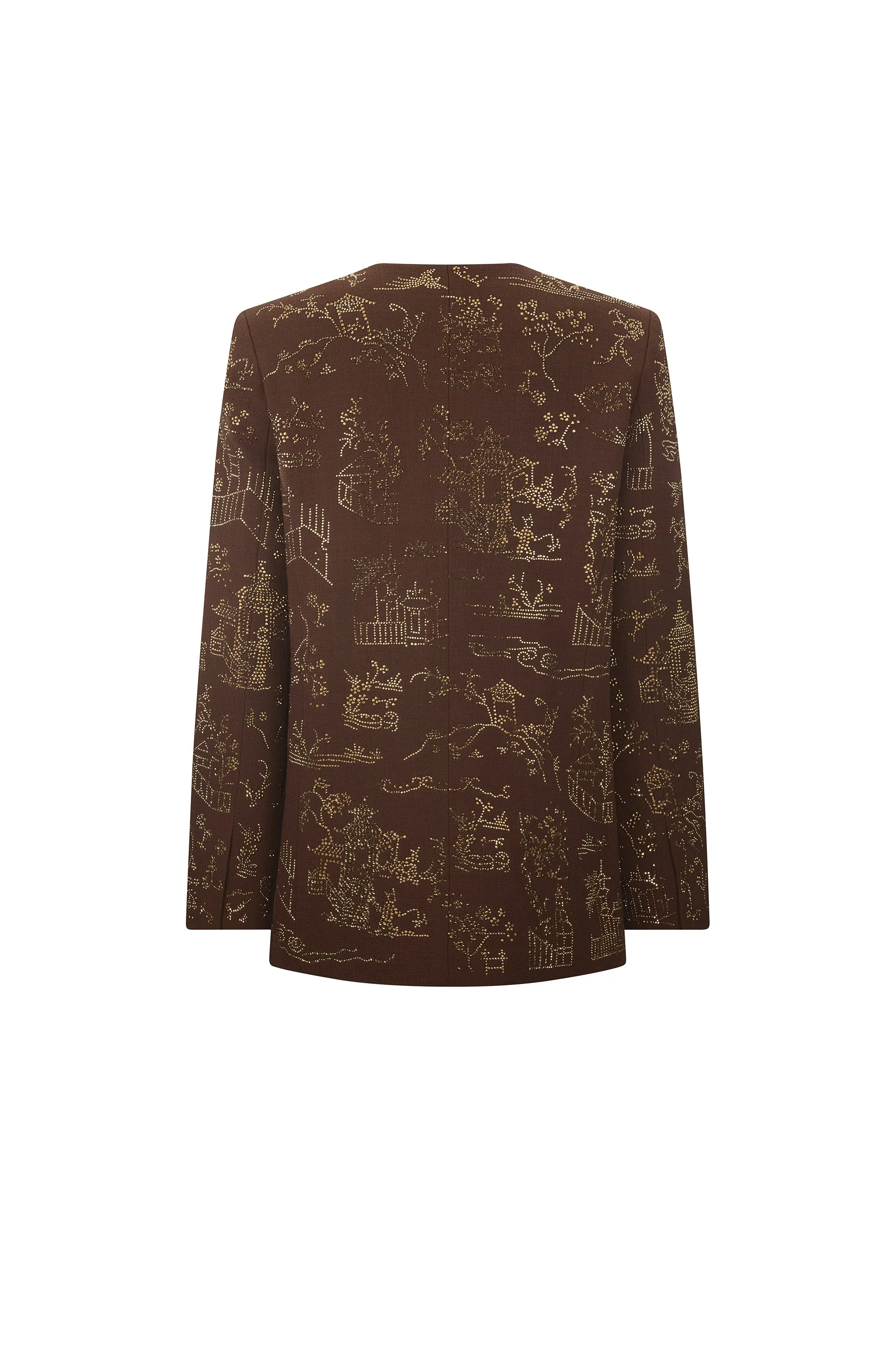 'CHINOISERIE' V NECK JACKET