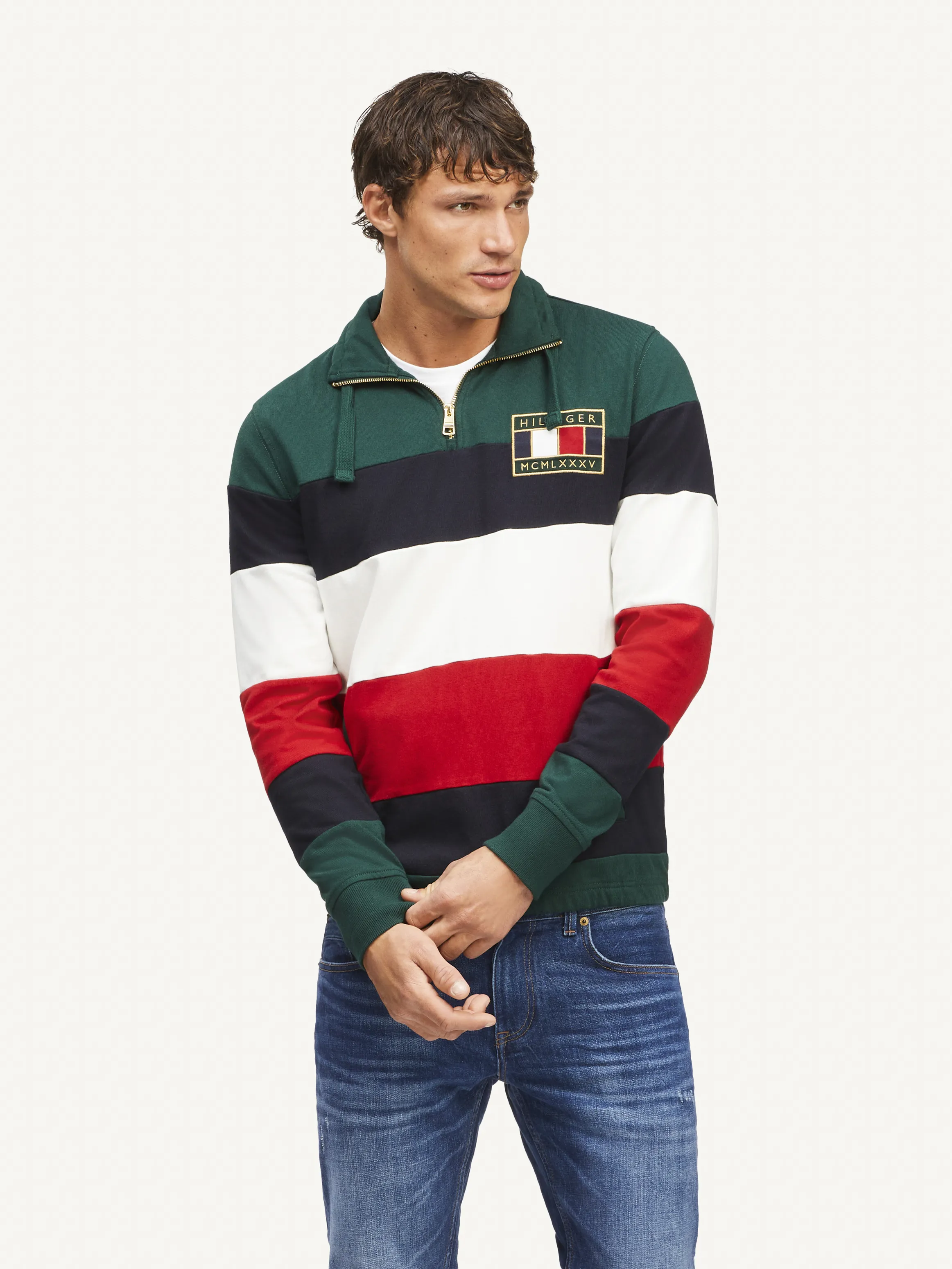 Colour-blocked Half-zip Sweatshirt | Sweatshirts & Hoodies | Tommy Hilfiger