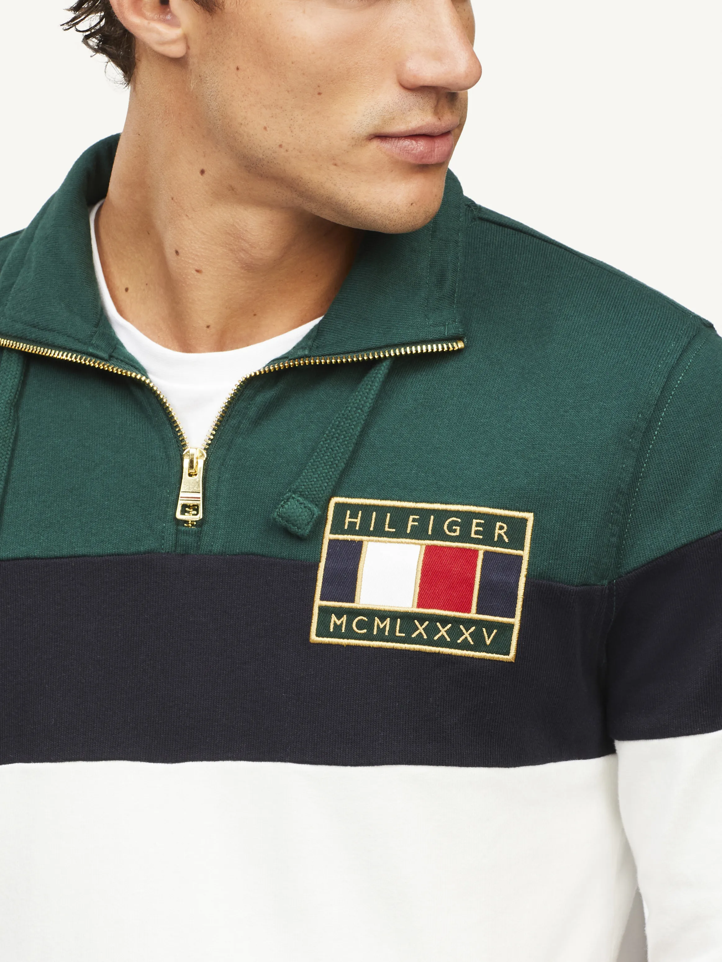 Colour-blocked Half-zip Sweatshirt | Sweatshirts & Hoodies | Tommy Hilfiger