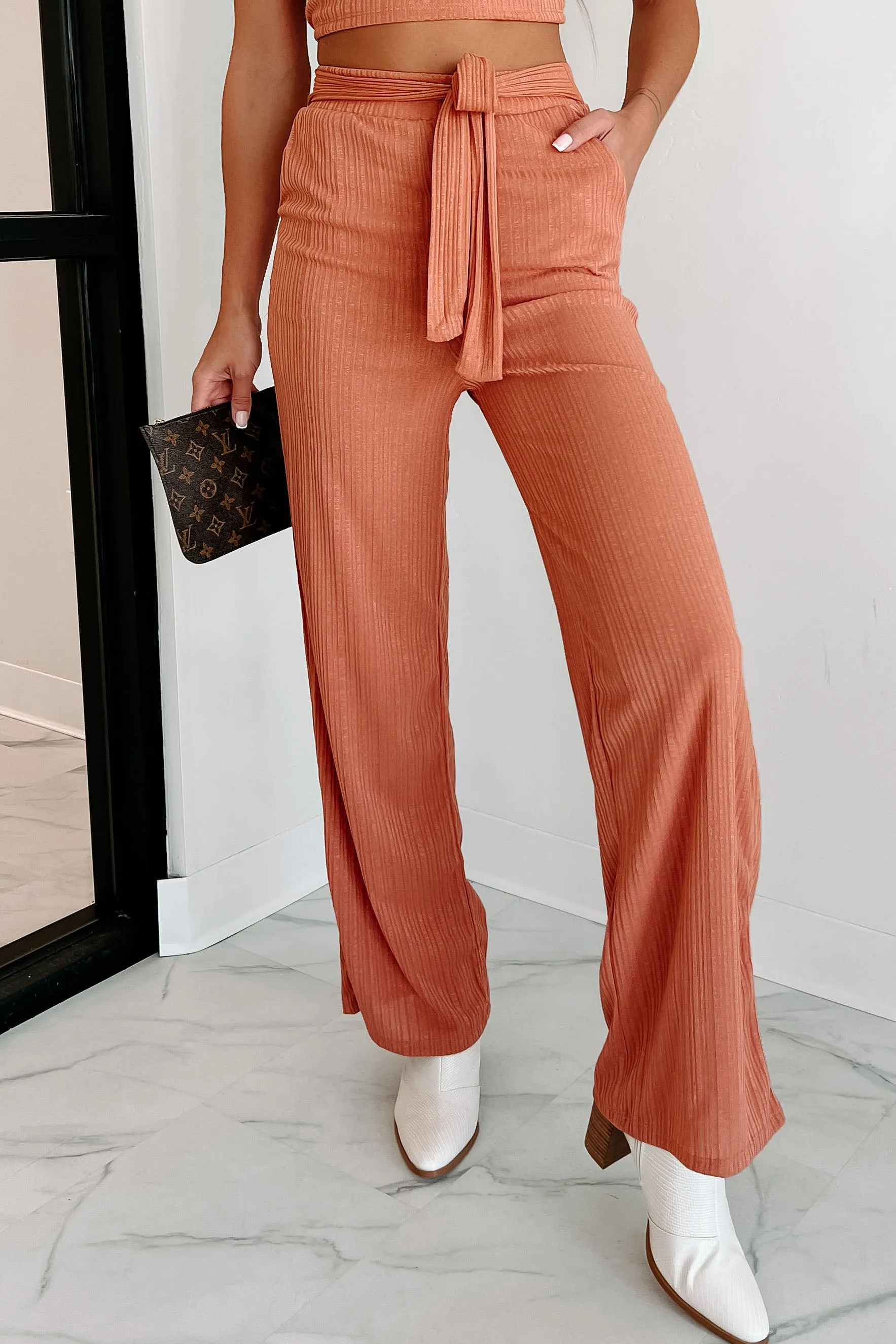 Core Values Two Piece Pant Set (Light Rust)