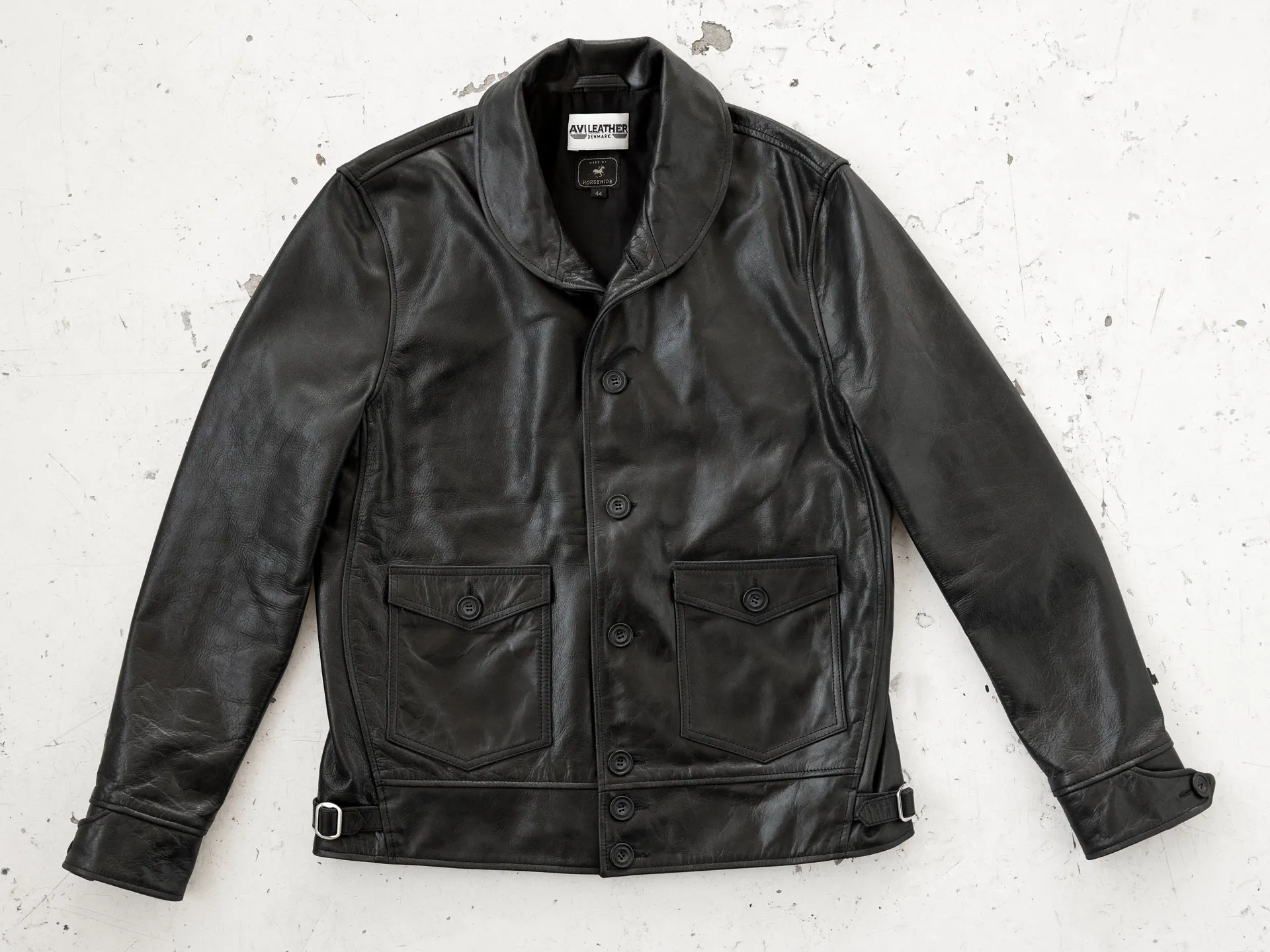 Cossack Jacket - Horsehide Leather - AVI LEATHER