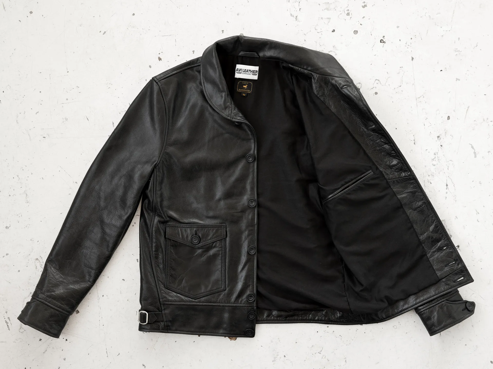 Cossack Jacket - Horsehide Leather - AVI LEATHER