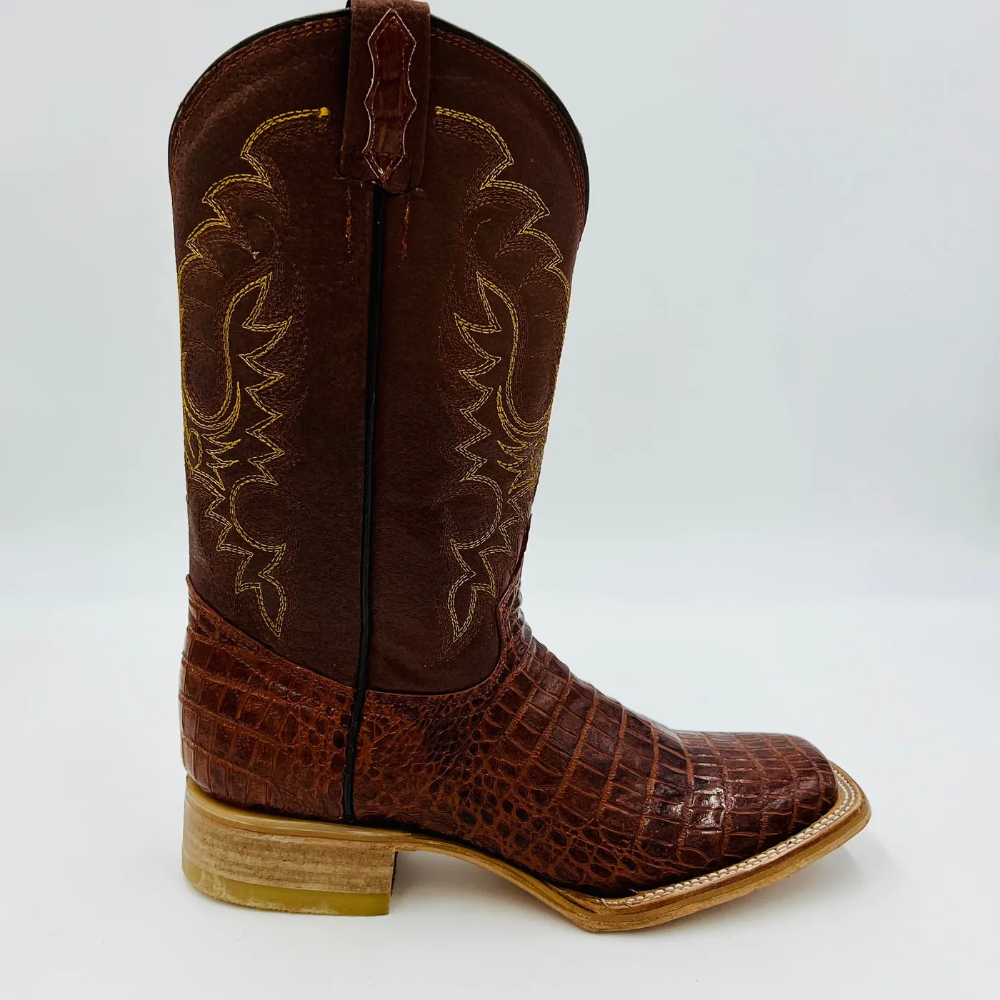 Cowtown Cognac Caiman Print Boot