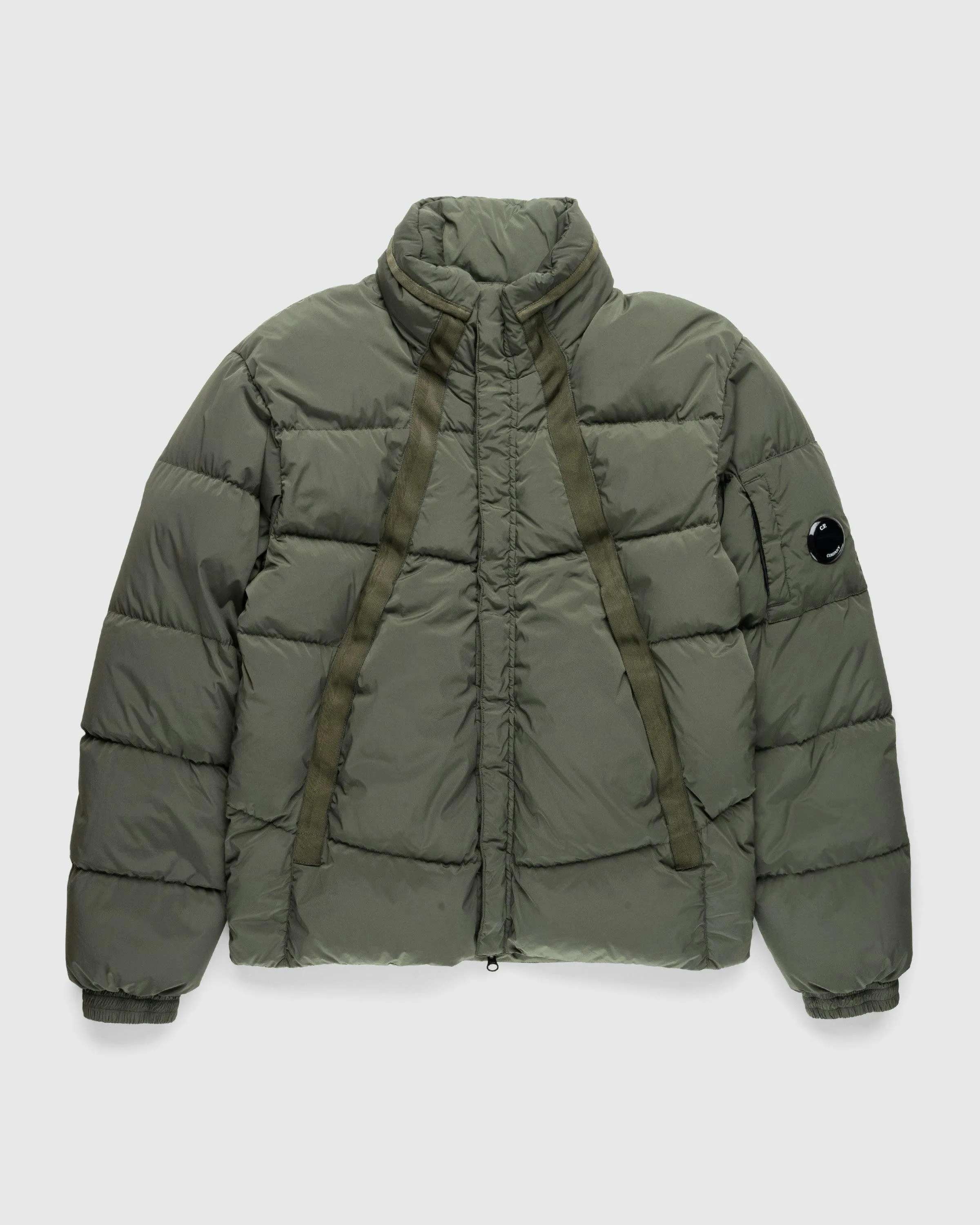 C.P. Company – Padded Nylon Jacket Olive Night | Highsnobiety Shop