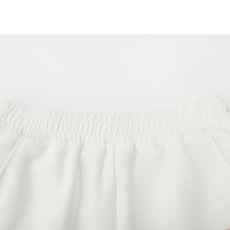 Cute Spring White Bear Shorts MK19174