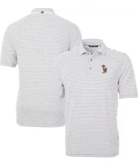 Cutter & Buck Men's NCAA Minnesota Golden Gophers Vault DryTec Virtue Eco Pique Stripe Recycled Polo