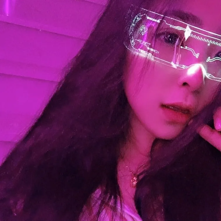 Cyberpunk Techwear LED Glasses