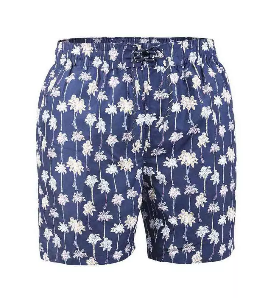 D555 Mens Palm Tree Printed Swim Shorts (BRADWELL)